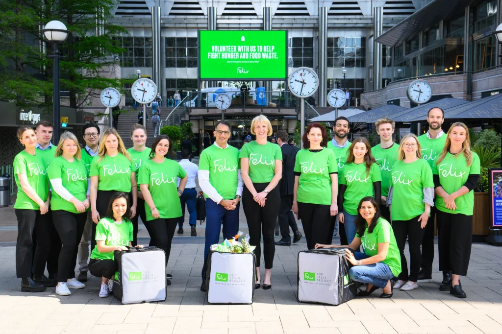The Felix Project fights food poverty in Tower Hamlets with The IN Group, packaging 8,000 meals for the community
