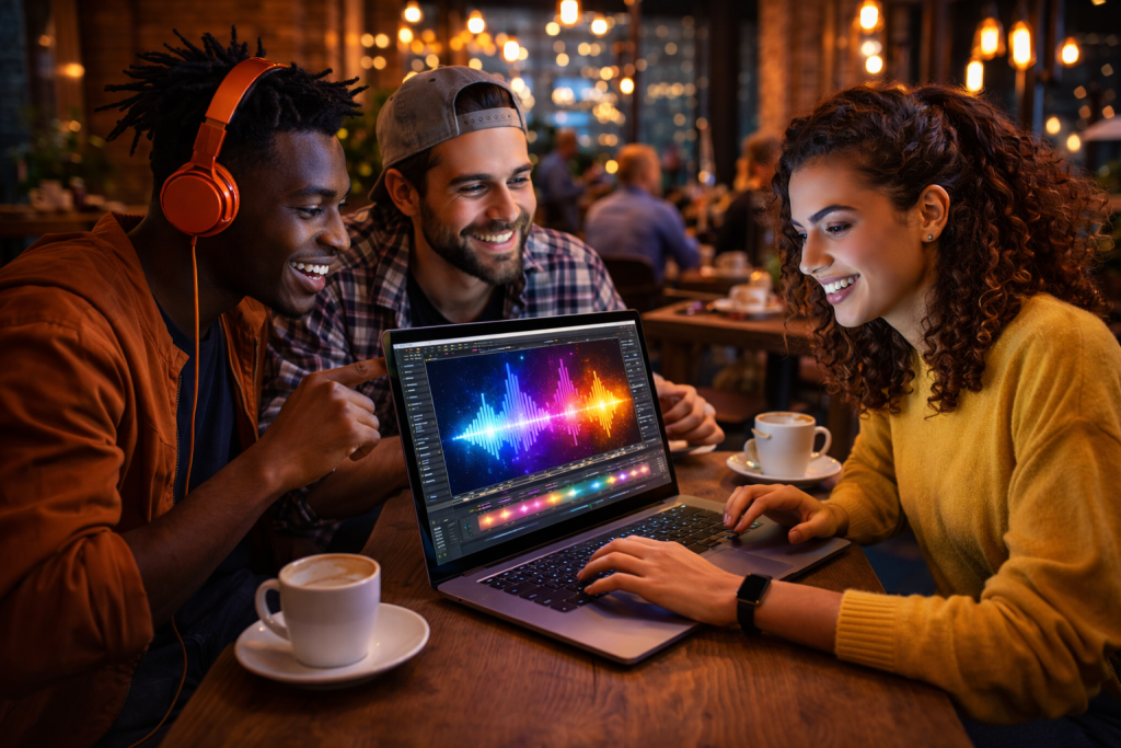 music visualizer video